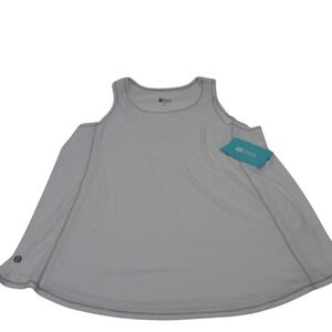 Bzees Womens Plus Size 1X Gray Sleeveless Tank Top Athletic‎ Athleisure